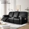 Waterproof PU Leather Recliner Cover - Elastic, All-Inclusive, Solid Color.