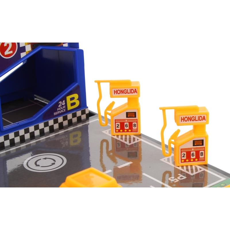 Parking Garage Multi-level Elevator Helicopter Set of 3 Cars