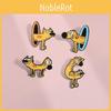 Character Cartoon Charming Alloy Brooch For Stylish Winter Accessories Fashion