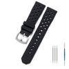 22mm Watch Strap For TAG Heuer F1 Monaco Carrera Formula 1 Watchband Air Vent Hole Wristband Rubber Silicone Bracelet Accessory