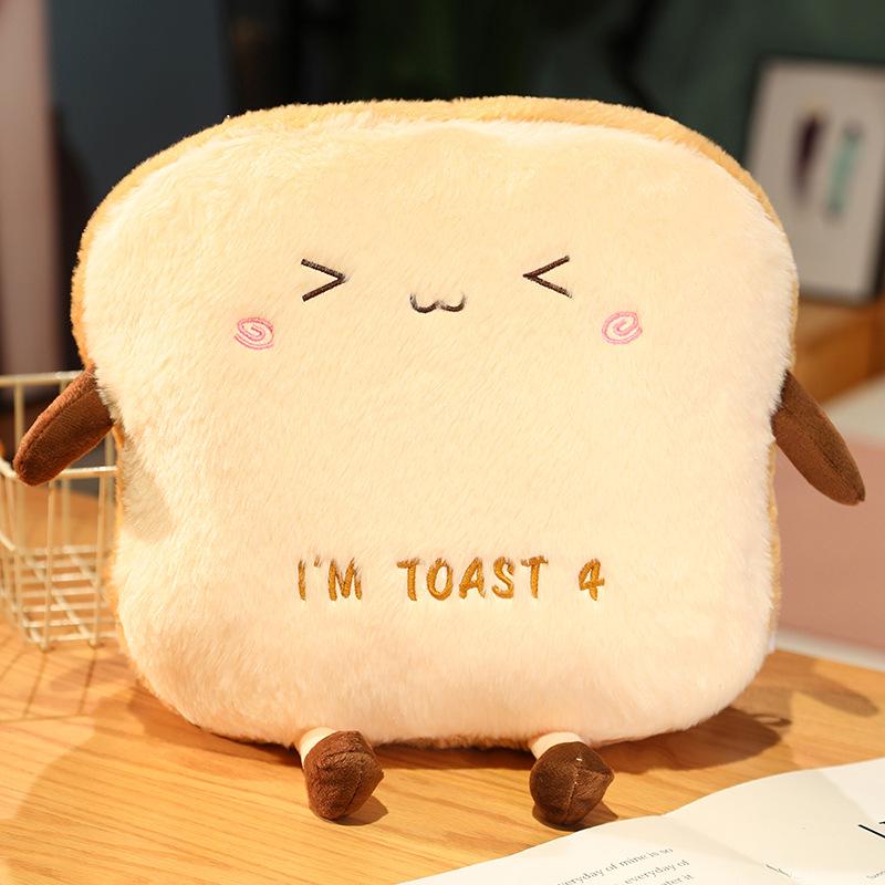 Подушка-грелка для рук Creative Toast – Милая, приятная для кожи, мягкая и уютная подушка со вставками для рук