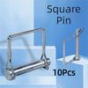 10Pcs Pull Ring Square Locking Pin Square Shaft Quick-Release Pin  Auto Car Trailer