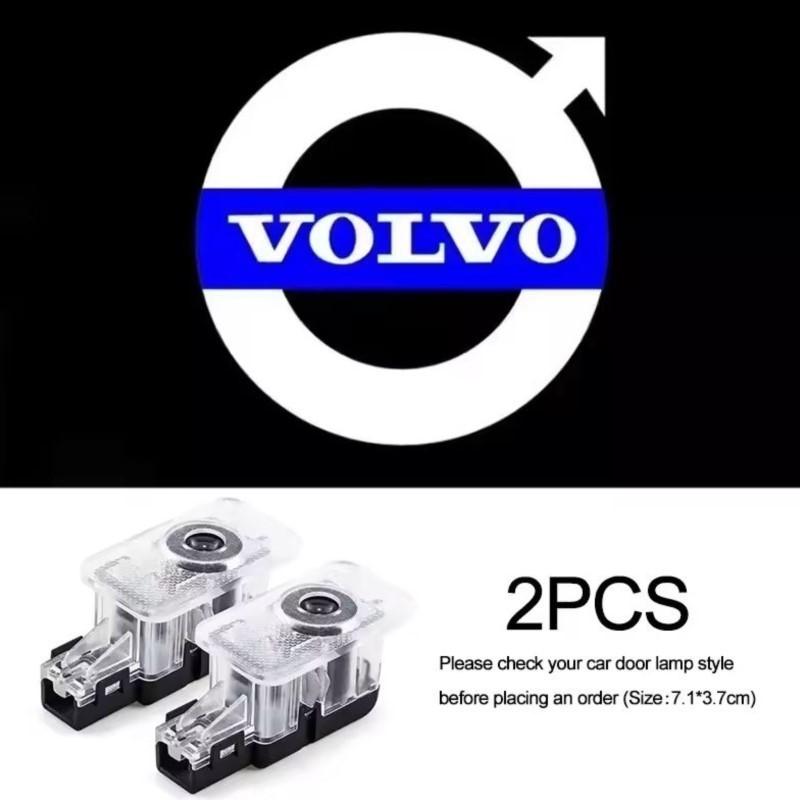 LED Car Door Logo Projector Light For Volvo XC90 V90 V60 XC60 V40 S80 S60 S90 C40 XC40 V70 XC70 C30 C70 EX90 Rdesign Accessory