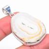 Solar Quartz Handmade 925 Sterling Silver Jewelry Pendant 2.17" M9t34