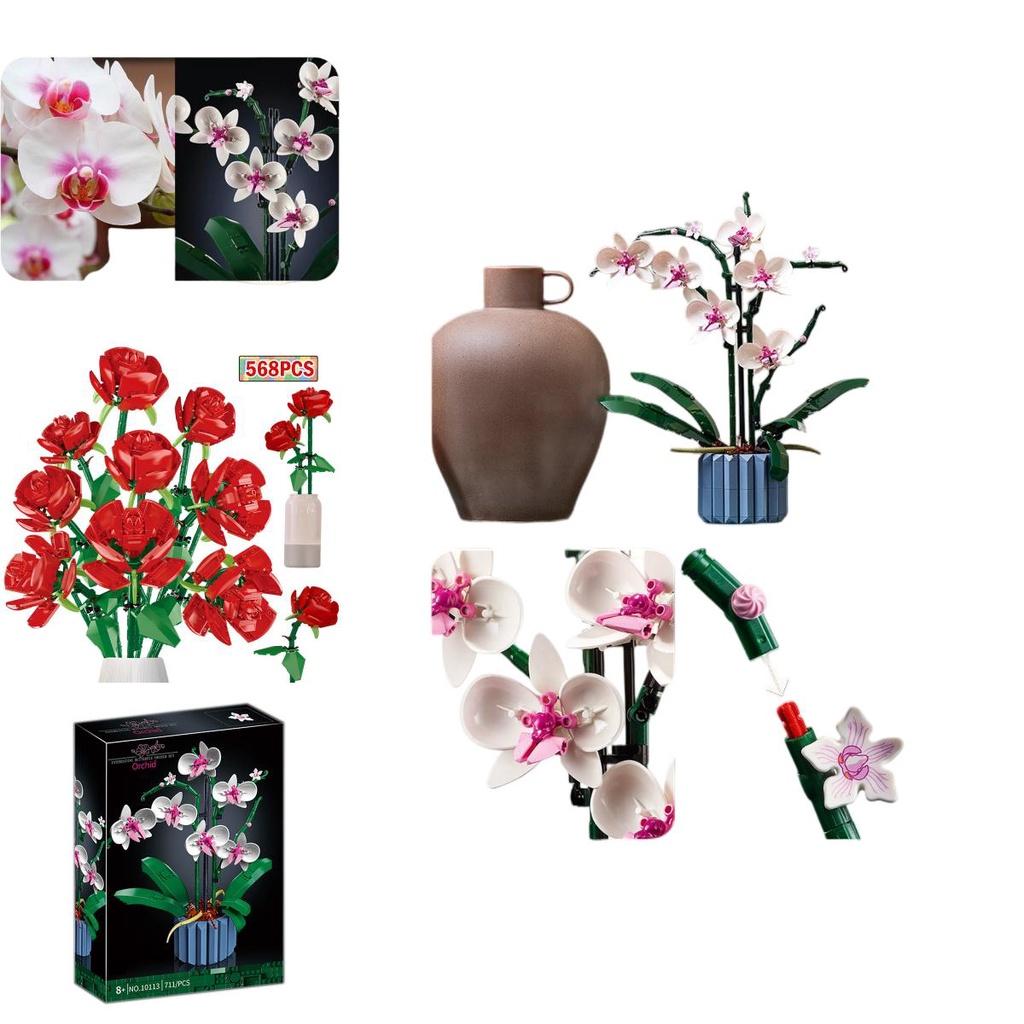 Plastic Butterfly Orchid Bonsai Flower Cluster