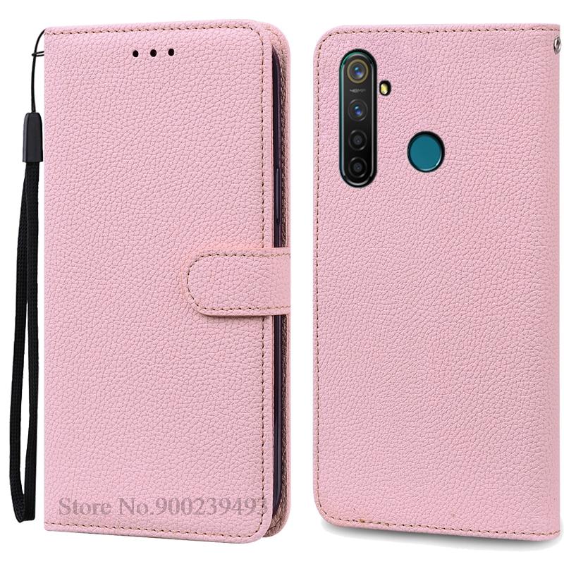 Для Realme 5 Чехол-кошелек из кожи Чехол для Realme 5 Pro Чехол Мягкий силиконовый флип-чехол Для Realme 5i Чехол Coque Fundas Shell