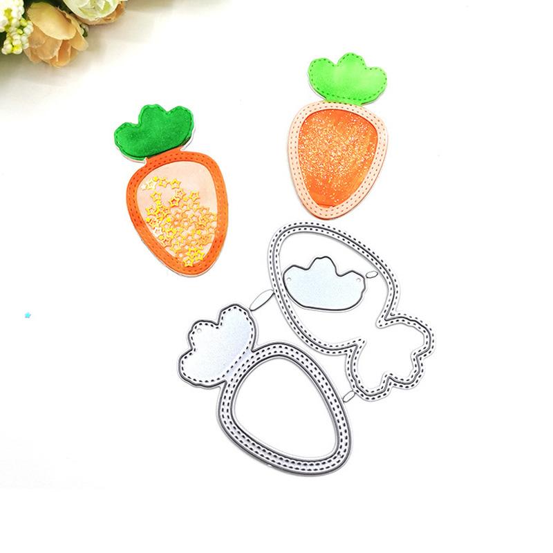 Металлические штампы для резки, карта для еды, моркови, узор, вырез, сделай сам, скрапбукинг, бумага, ремесло, тиснение, нож, форма, лезвие, штамп для штамповки