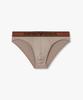 EMPORIO ARMANI UNDERWEAR Мужские Трусы с Вышитым Логотипом и Узором на Поясе_Темно-Бежевый 0815311007