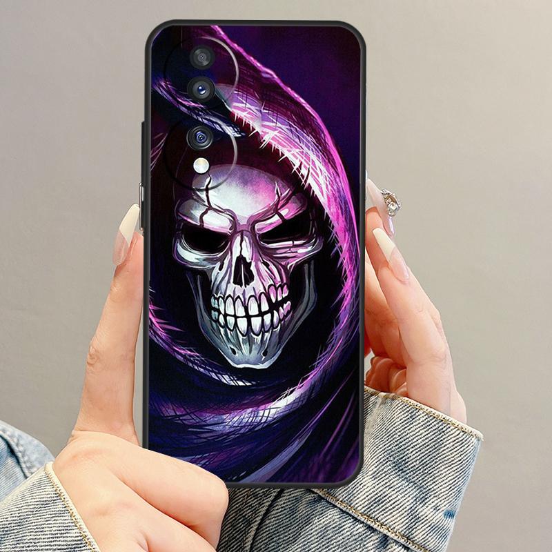 Cool Skull Gothic Case For Honor Magic 7 Lite 5 6 Pro Honor 200 400 X9c X9b X9a X8b X8a X8 X9 50 70 90 Cover