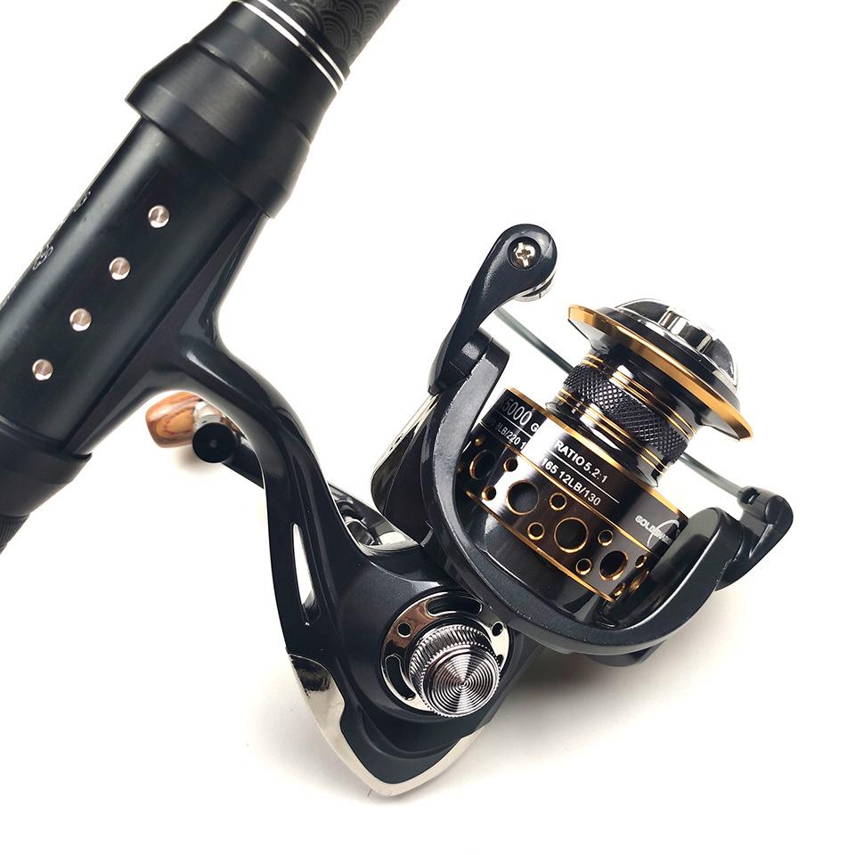 Телескопический спиннинговый набор из углеволокна для морской рыбалки с катушкой для дальнего заброса и сумкой