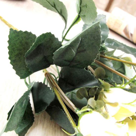 1 букет/12 головок искусственные розы шелковый цветок домашний декор свадебного букета