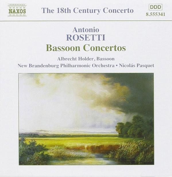CD АНТОНИО РОЗЕТТИ, АЛЬБРЕХТ ХОЛЬДЕР, N - Концерты для фагота 8555341 Naxos 2003 США Классика Б/У
