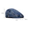 Spring Autumn Denim Beret Men Women Cap Thin Breathable Forward Cap