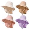 2025 Женская шляпа от солнца с большими полями, вуаль для лица UPF 50+, защита от ультрафиолета для лета, езды на велосипеде, пляжа, активного отдыха, альпинизма