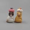 12Pcs Desk Decoration Crafts Cute Mini Rabbit Miniature Hare Animal Figurine Mini Bunny Garden Ornament Micro Landschaft Craft