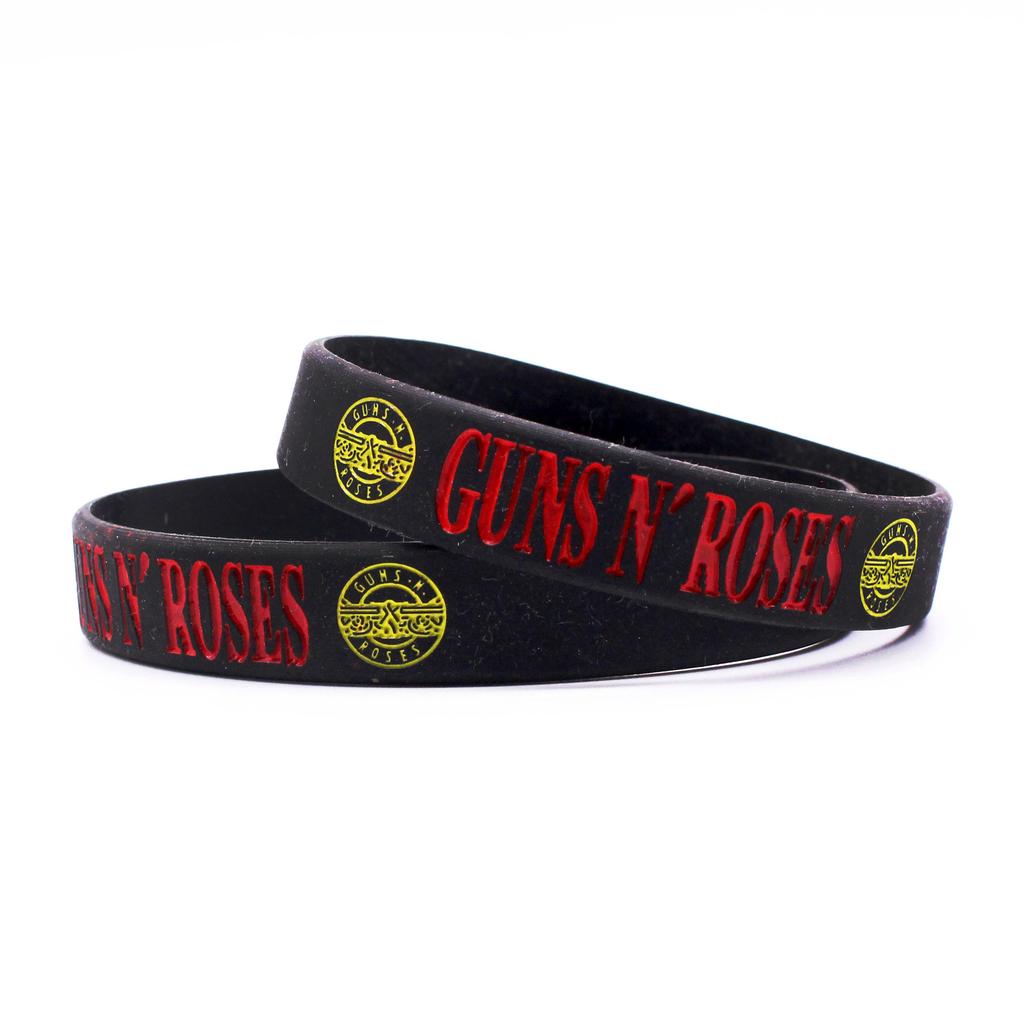 1 шт. Новые силиконовые браслеты GUNS'N ROSES, рок-музыкальные группы G N' R, силиконовые браслеты и браслеты, подарки для фанатов музыки, влюбленных SH192 CDN