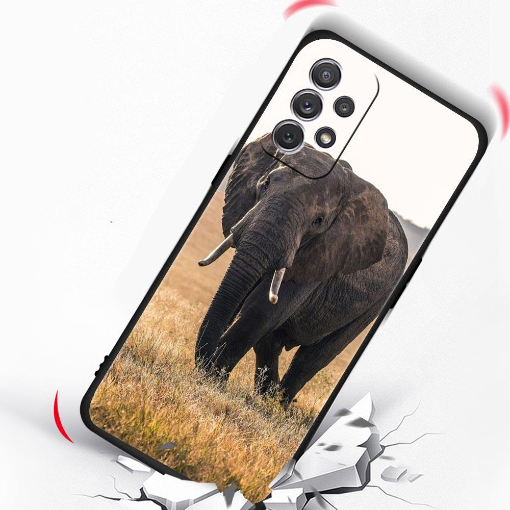 Animal Elephant Case for Samsung A51 A71 A21S A12 A11 A15 A25 A31 A41 A52 A32 A23 A33 A53 A73 A03S A05S A13 5G A72 A54 A34 Cover