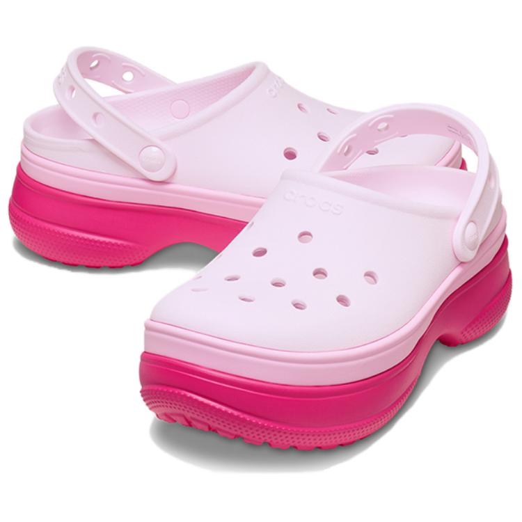 Crocs Модная и универсальная обувь с отверстиями унисекс розовая
