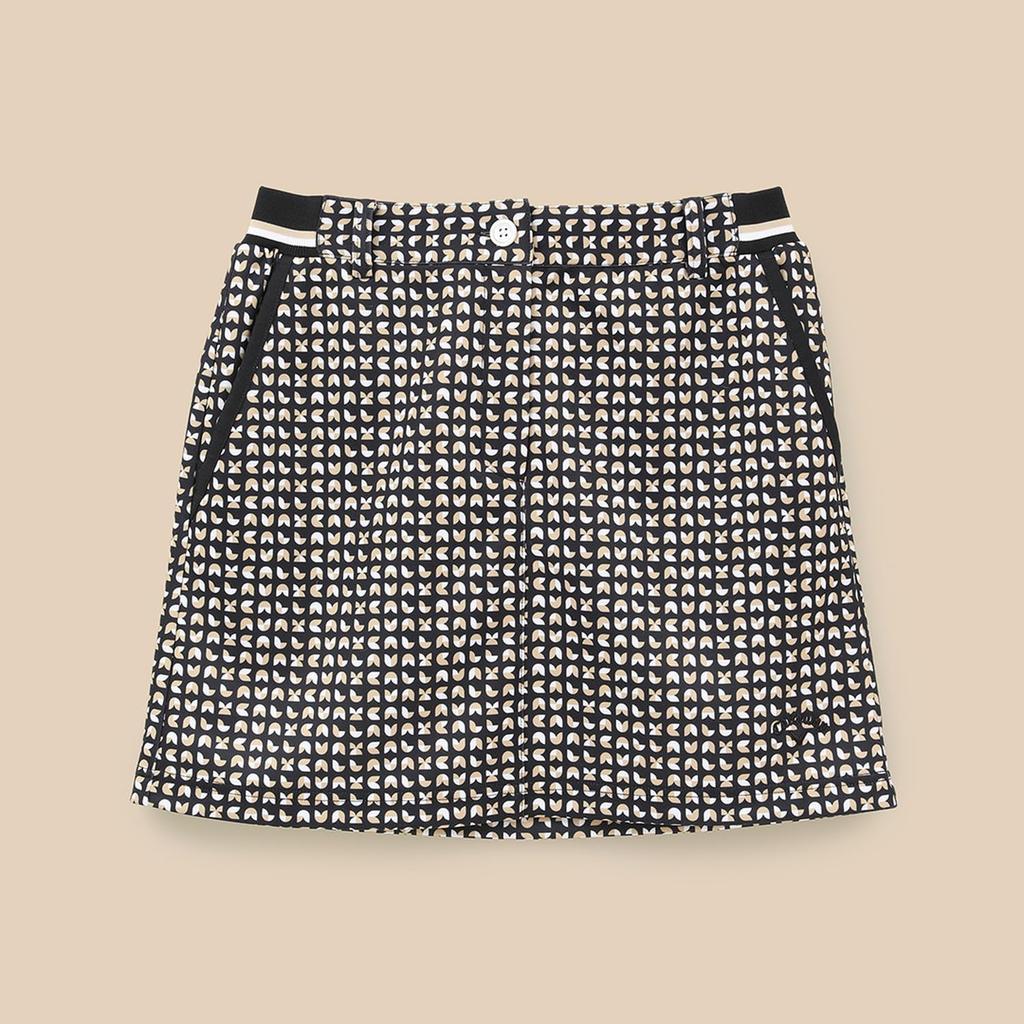 Callaway Skirt Print Cardboard Golf C24128204 SS Women's (Geometric Knit) / / 1010_Black