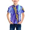 Summer Round Neck 3D Printed Top Fashionable Casual Short Sleeved Children's Boy T-shirts