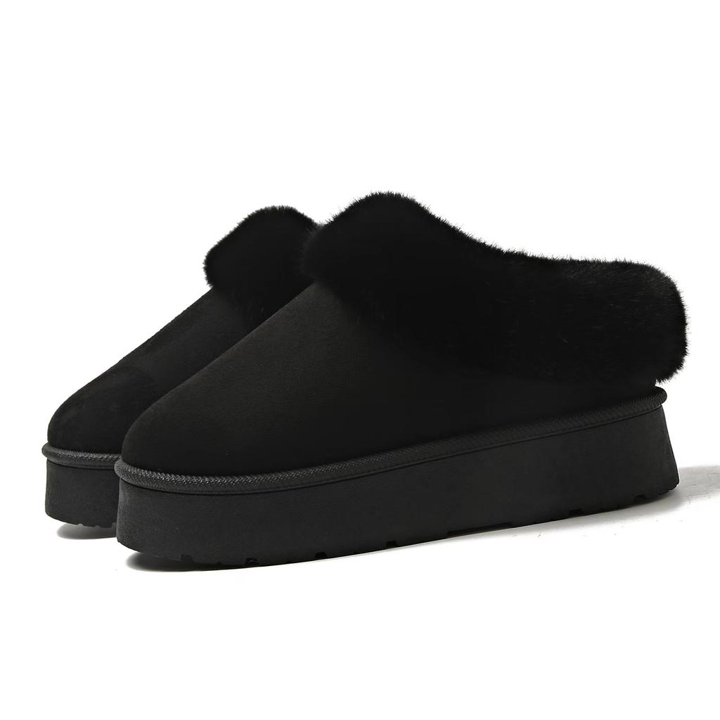 Теплые ботинки женские зимние туфли на плоской подошве короткие плюшевые меховые ботильоны для зимы повседневная обувь спортивные замшевые мотоциклетные женские тапочки