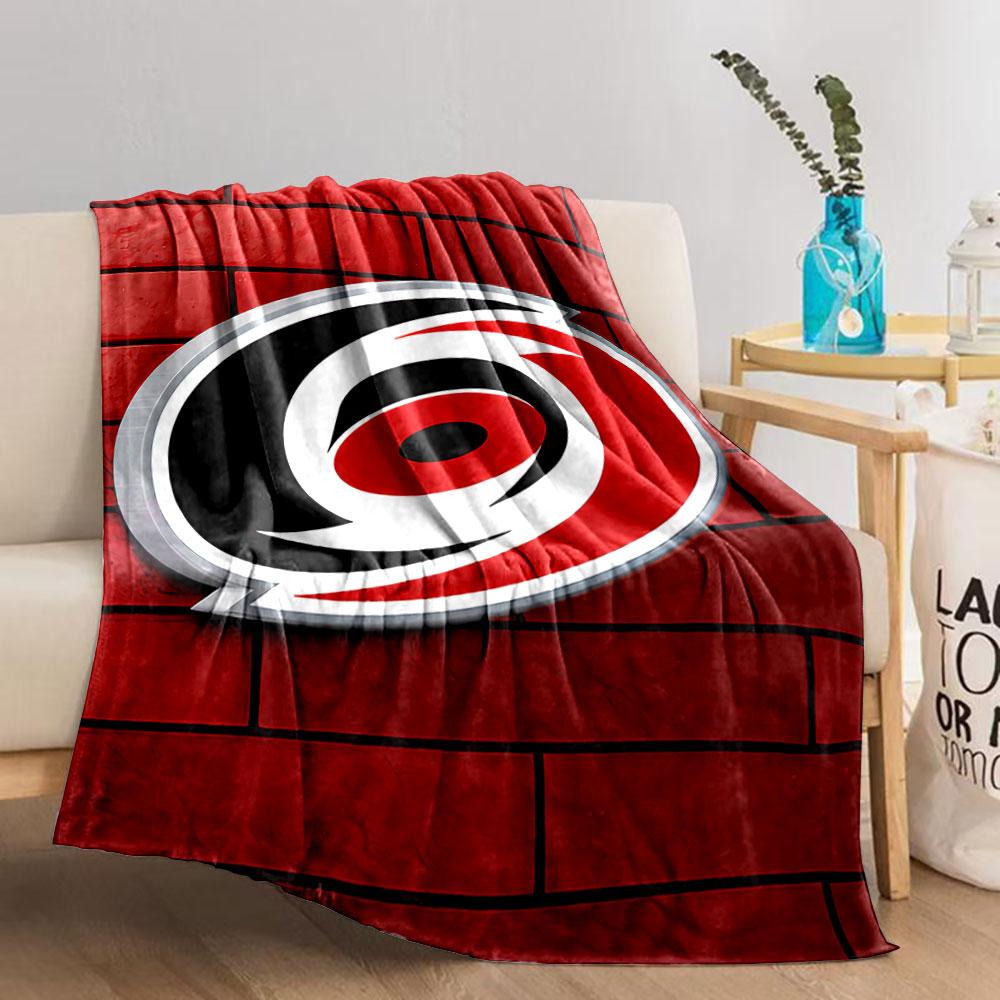 Red Logo on Brick Background for all seasons blanket lunch break throw gift