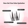 DIY Adhesive False Eyelashes Wispy Glue Free Fake Lashes Sweet Self-adhesive Lash Clusters  Lady