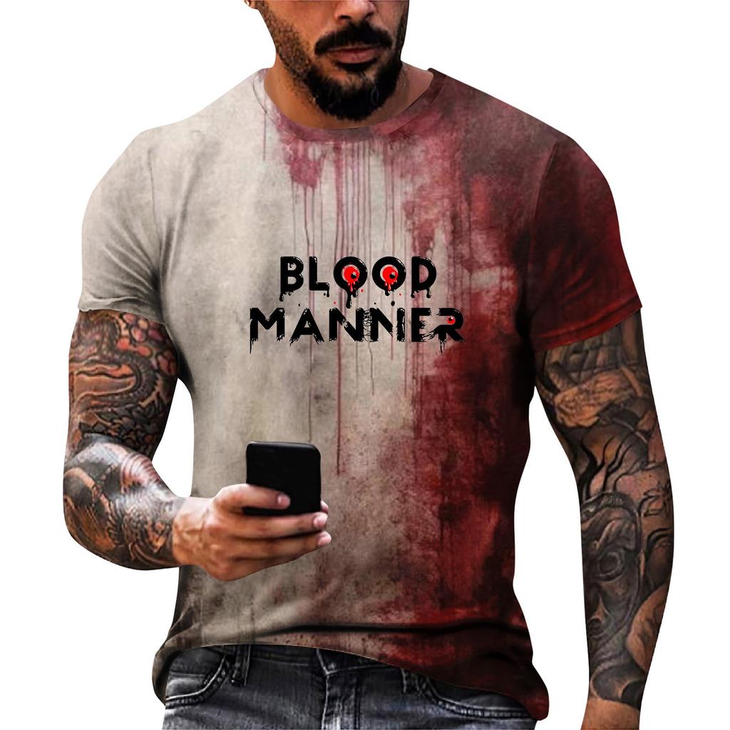 Футболка унисекс с круглым вырезом и принтом, свободная повседневная футболка унисекс с коротким рукавом