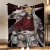 manga Gachiakuta Throw Soft Coral Fleece Blanket 310gsm Fluffy Warm Throw for Sofa Bed Couch Bedroom Decor