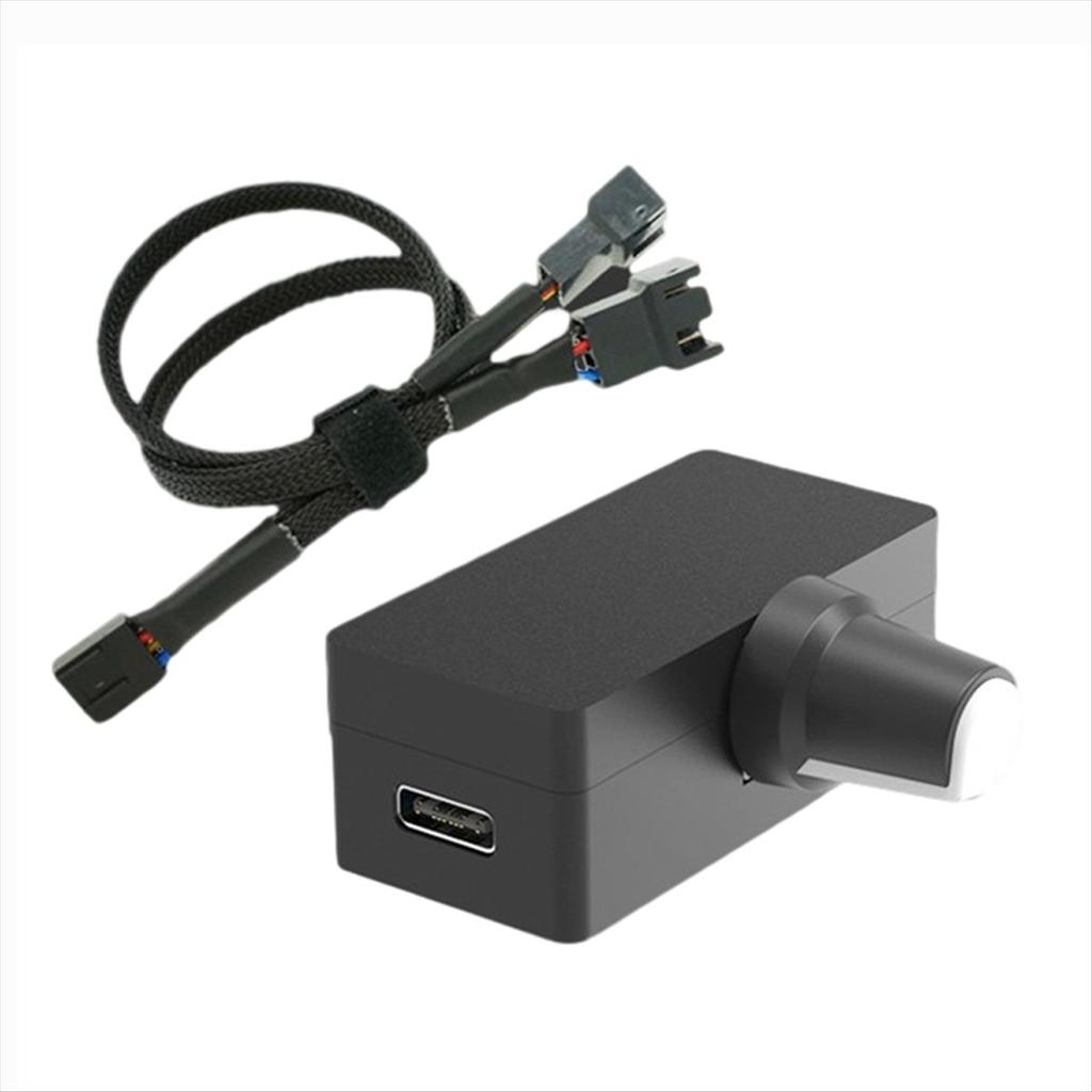 Регулятор скорости PWM 4-контактный Регулятор вентилятора PWM Регулятор PWM Питание USB TYPE-C Вариант B для DIY СВО