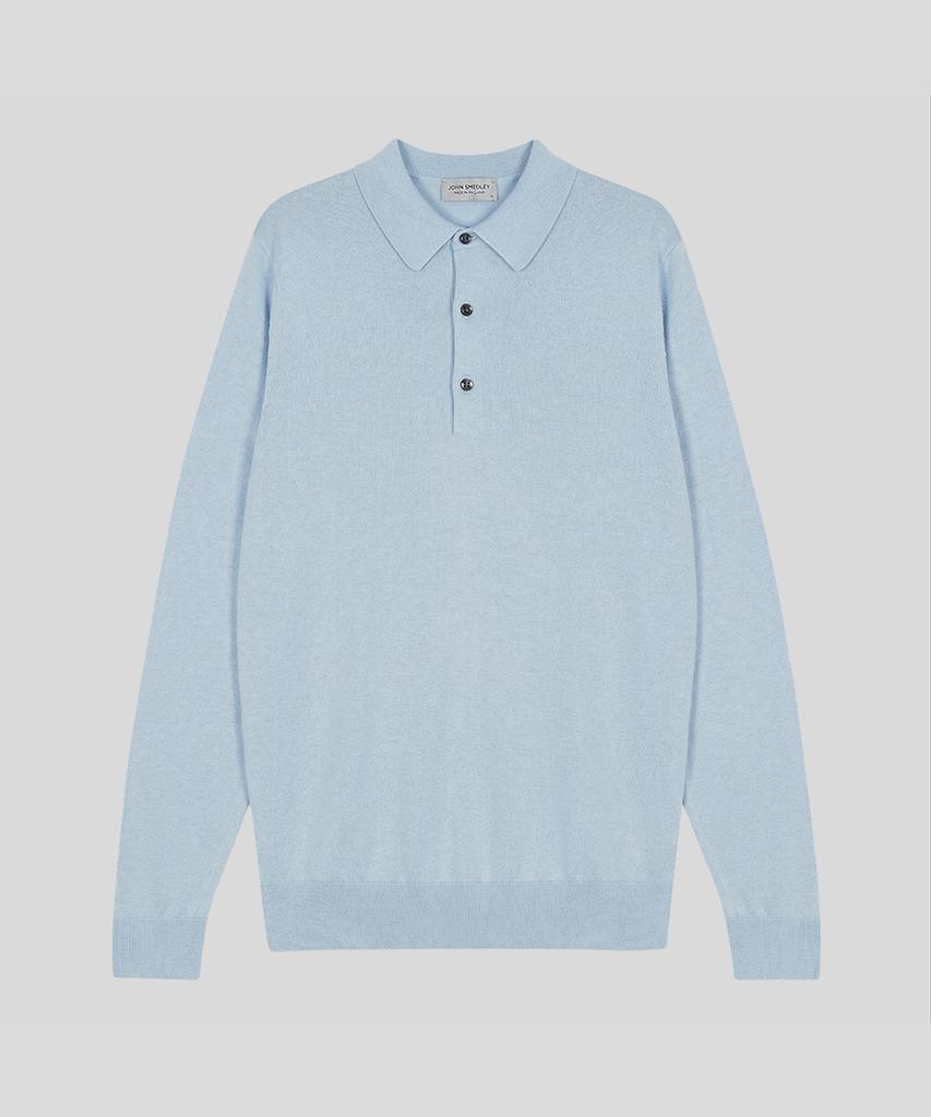 Jonseumedeulli Bradwell Sea Island Cotton Long Sleeves Polo Shirt Heritage Three 10 Colors (C Type)
