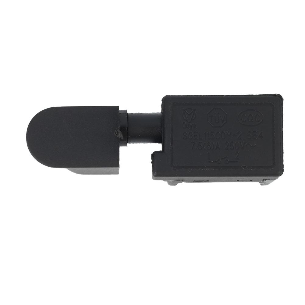 Electric Drill Switch Button 250V Black Control Knob Cutting Lock On