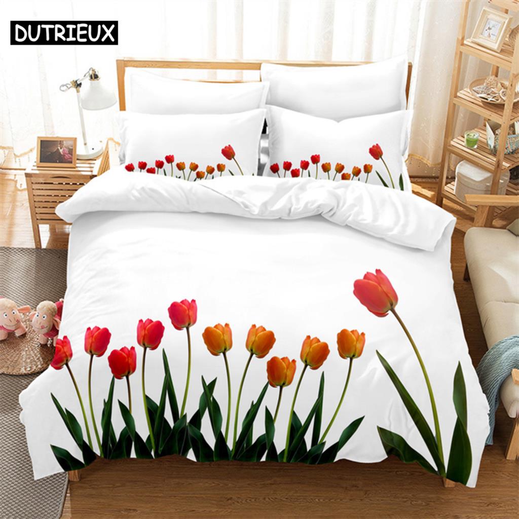 Комплект постельного белья Tulip Scenery Queen, пододеяльник, детский комплект постельного белья, комплект постельного белья King Size, комплект постельного белья