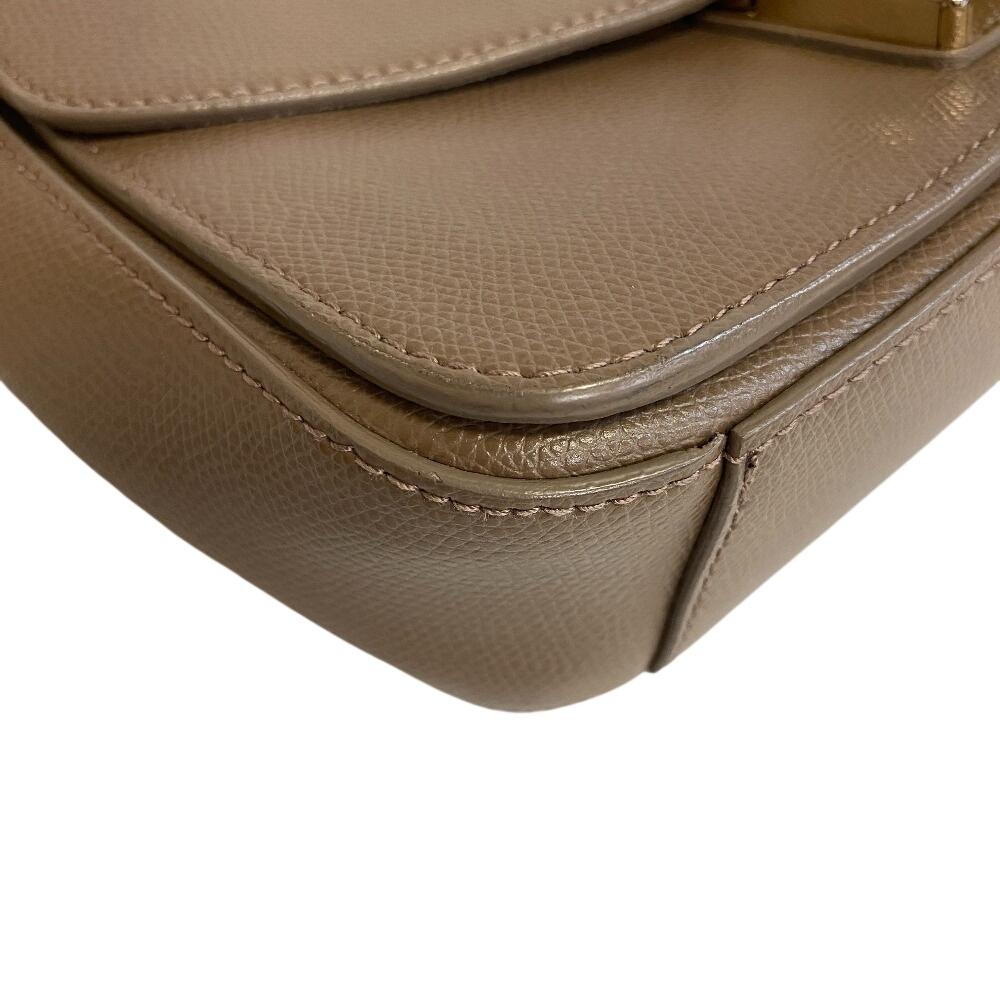 Furla Кожаная сумка-мессенджер Metropolis бежевая кожа Женская Б/у