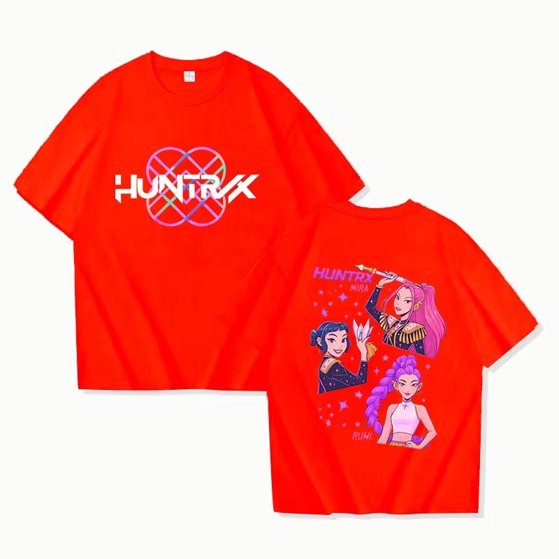 Men's and Women's Pure Cotton T-shirts of 2025, Kpop Hunter, Comfortable, Breathable, High-quality, A Must-have for The Festival