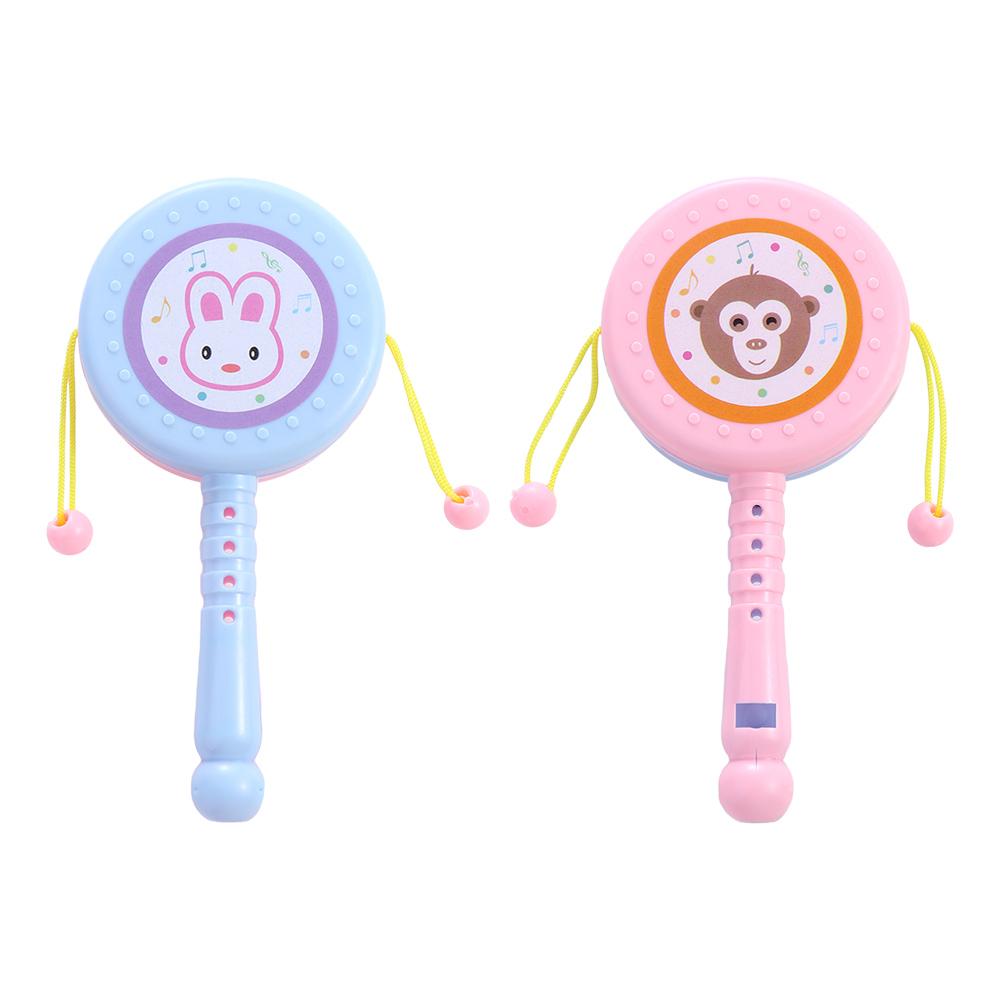 Toys Instrument Kid Rattle Drum Musical Rattle Music Toys Cartoon Rattle Musical Instruments Toys