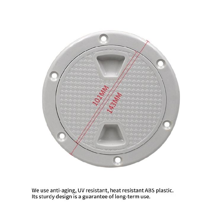 4/6/8 Inch ABS Twist Out Plate Water Tight Seal Boat Deck Inspection HatchTwist Screw Out Deck Plate Simple Installation