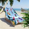 Vibrant skateboarding vibes Print beach towel, quick drying, suitable for travel, outdoor sports, jogging, the beach and swimming, gift