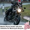 Motorcycle Handlebar Phone Mount Clamp Innovative 360Rotation Cell Phone Holder Waterproof Cell Phone Stands Secure Phone Mount