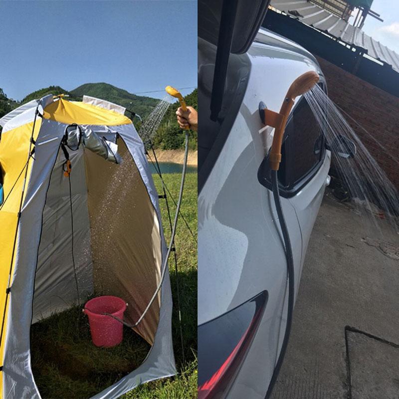 Кемпинговый душ 12 В, электрический насос высокого давления, для походов и путешествий, портативный душевой набор, полив растений, мойка автомобилей, чистка домашних животных