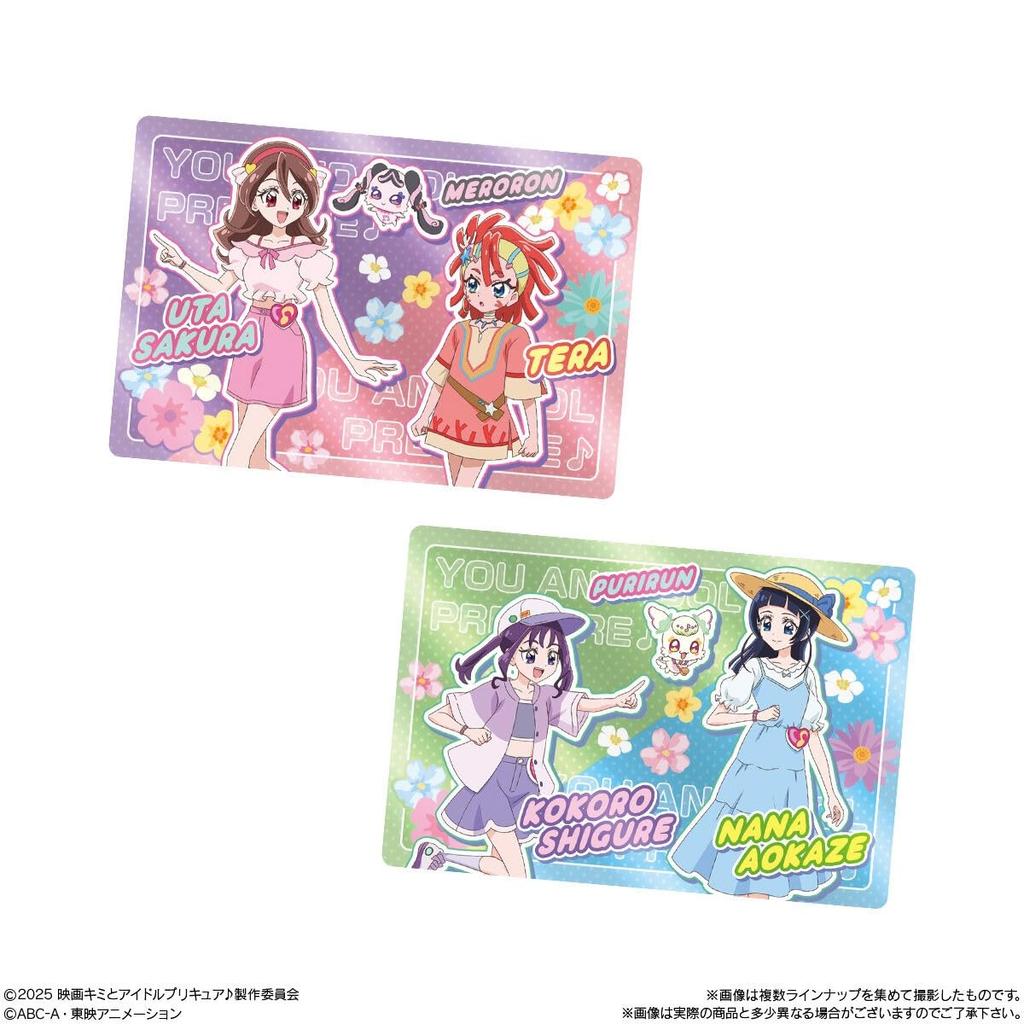 BANDAI Idol PreCure Спасибо за сверкающее живое шоу для сверкающей карточки жевательная резинка коробка конфета игрушка фильм ждем! Ты! 20 штук