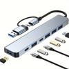 USB 3.0 ХАБ Type C на 7 портов USB ХАБ USB3.0 Адаптер Мульти-разветвитель Высокоскоростной 5 Гбит/с С PD USB C Для Macbook Pro Air ПК Ноутбука