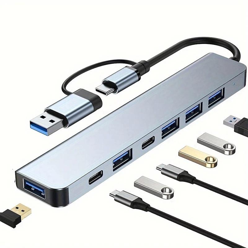 USB 3.0 ХАБ Type C на 7 портов USB ХАБ USB3.0 Адаптер Мульти-разветвитель Высокоскоростной 5 Гбит/с С PD USB C Для Macbook Pro Air ПК Ноутбука