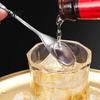 Stainless Steel Swizzle Stick Bar Spoon, Dual Head Cocktail Stirrer with Shaker Accessory Threaded Stem, Professional Long Handle Mixing Spoon