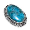 Neon Blue Apatite Handmade 925 Sterling Silver Jewelry Ring Size 8 Y9b17