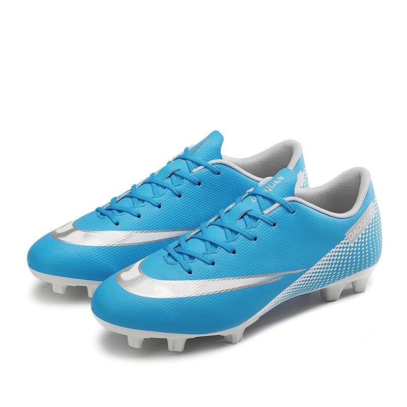 Large size football shoes men's high-top youth student competition training shoes artificial grass long broken nail sports shoes