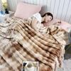 Soft Coral Fleece Blanket Nap Leisure Throw Blanket Air Conditioning Blanket Home Blanket Holiday Gift