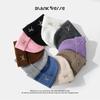 New pearl bow wool hat big head circumference ear protectors knitted cold hat tide