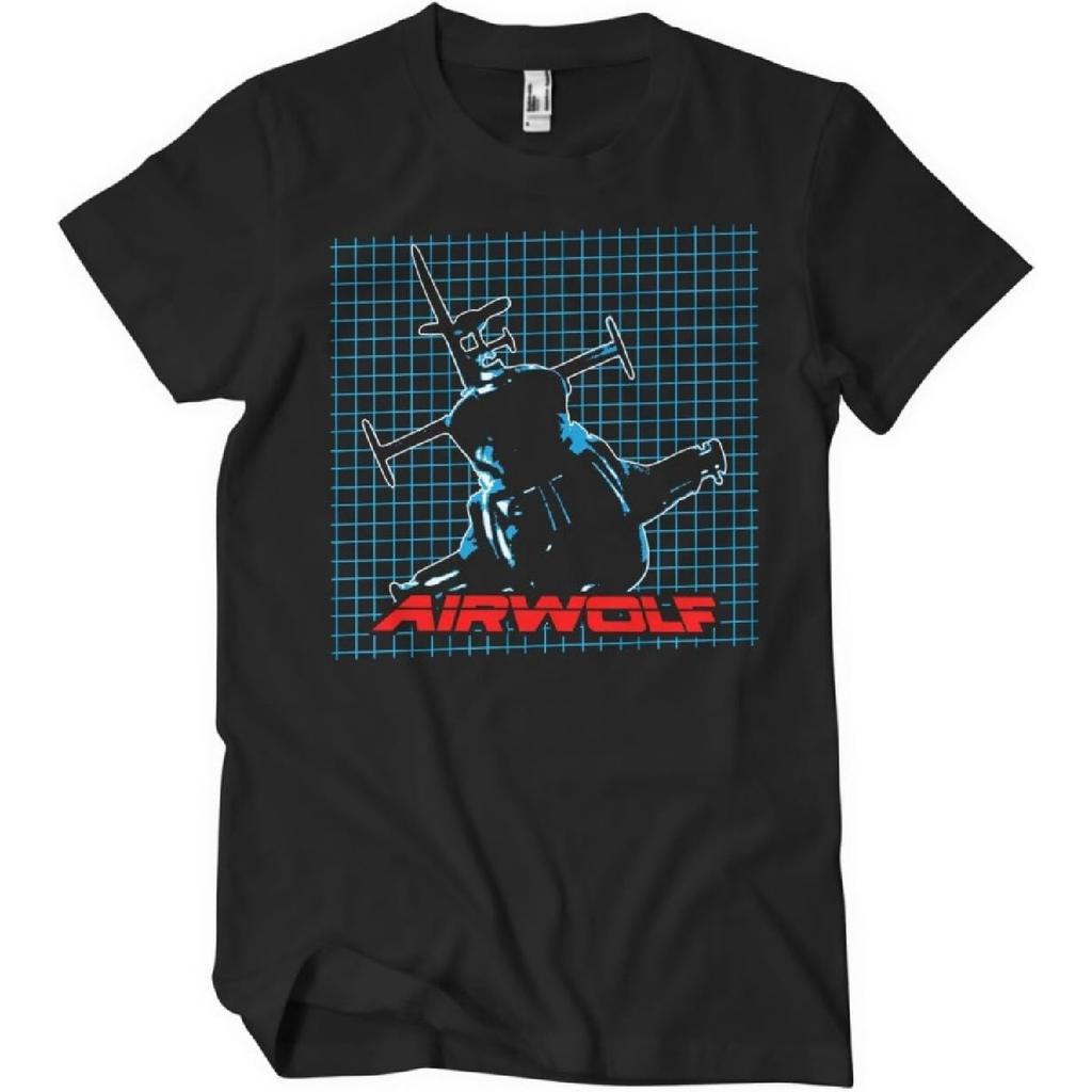 Airwolf Officially Licensed Grid Mens T-Shirt
