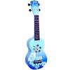 MAHALO сопрано УКУЛЕЛЕ Дизайнерская серия Hibiscus MD1 HB Blue Burst